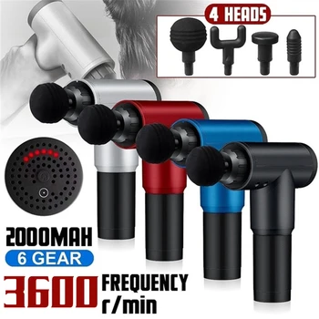 

Muscle Massage Gun Body Slimming Shaping Pain Relief Electric Deep Tissue Massager Training Exercising Therapy Gun 1200-3300r/m
