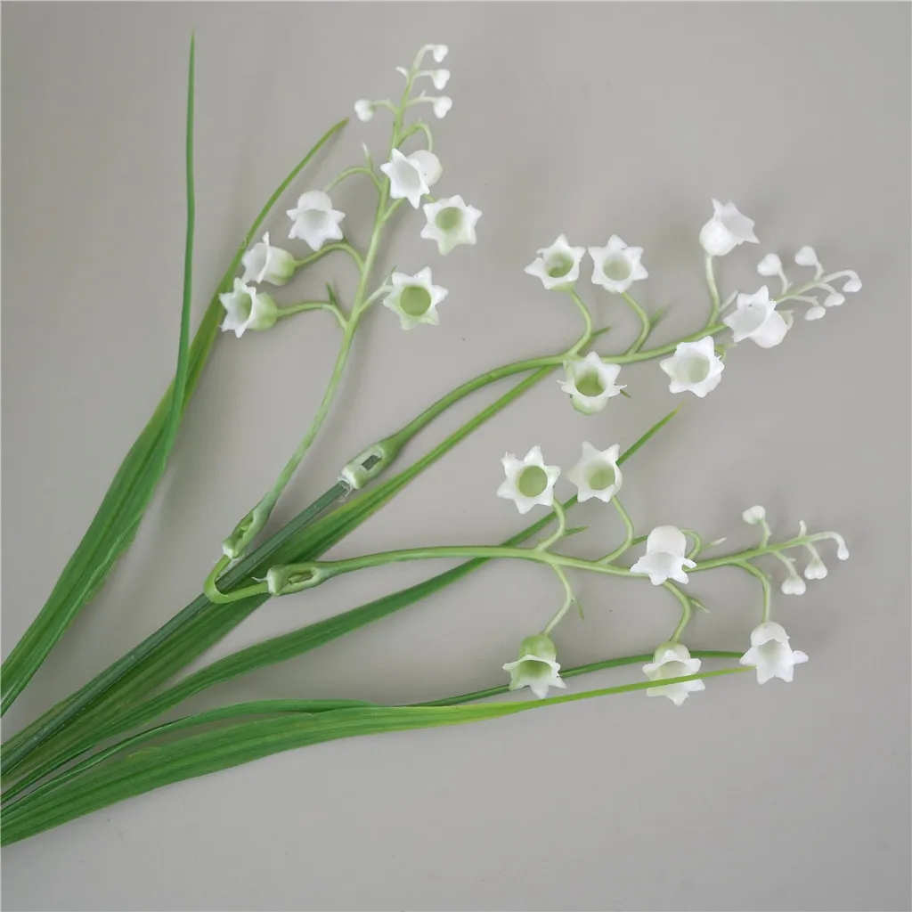 Artificial White Flowers Home Decoration Lilies Fake Mini Babysbreath Flowers Small Gypsophila Plastic Flower for Wedding Garden