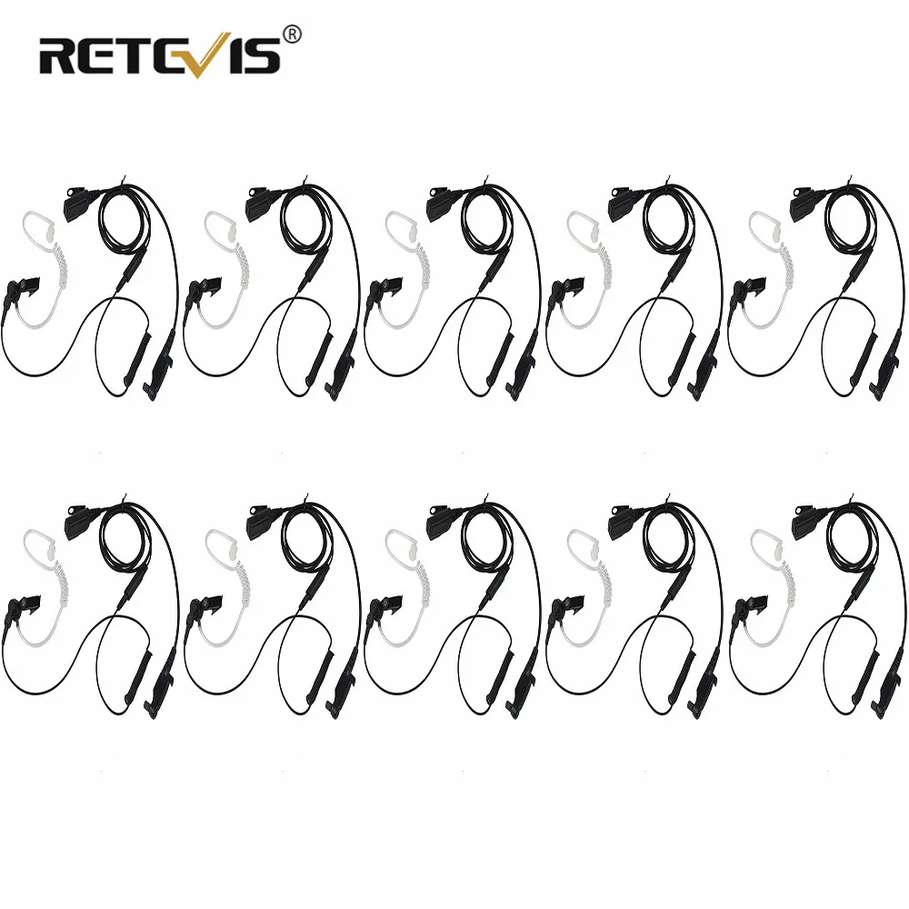 

10pcs Radio Earpiece for Hytera HYT PD680/PD602/PD685/PD662 X1e X1p Two Way Radio Walkie Talkie C2294A