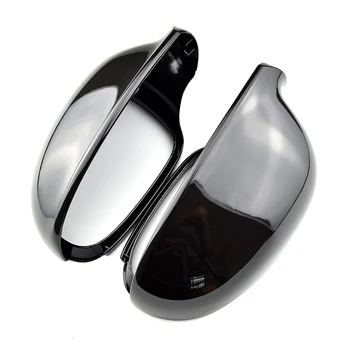 

Fashion Bright black Mirror Cover Rearview Side Mirror Cap For VW Volkswagen Passat B6 R36 Golf 5 Jetta MK5