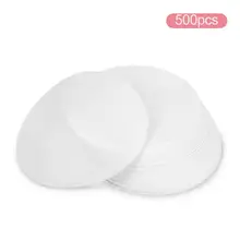500 шт. силиконовые формы для выпечки двухсторонняя не прилипает, стойкость к смазочным веществам Бумага обработанной силикагель антипригарное Термостойкое круглый BBQ расходные материалы