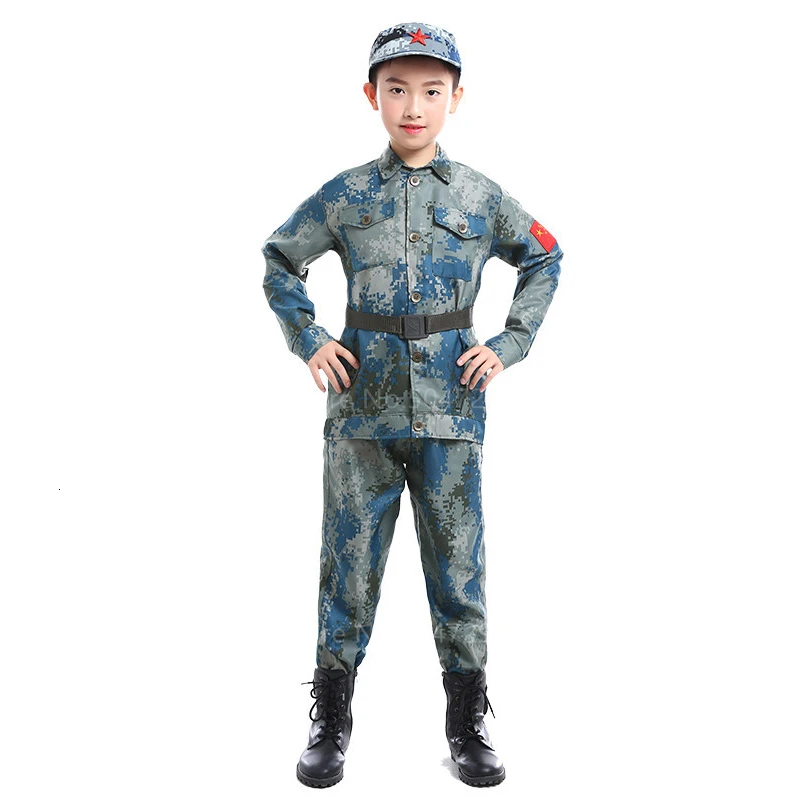 Военная форма для детей лагерь Скаут спецназ косплей дети солдат; Армия костюм Тактический Хэллоуин костюм фантазии карнавал