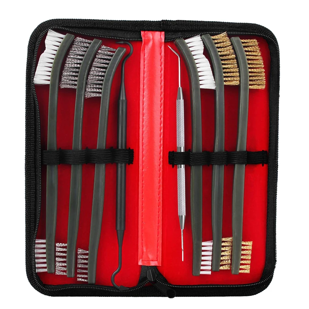 

8Pcs Tactical Gun Cleaning Kit Portable Double Ended Gun Brushes Pick Military Pistol Hand Gun Cleaning Tool Hunting Accessories