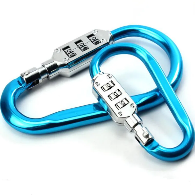 Firm Portable Luggage Padlock Keychain Zinc Alloy Security 3