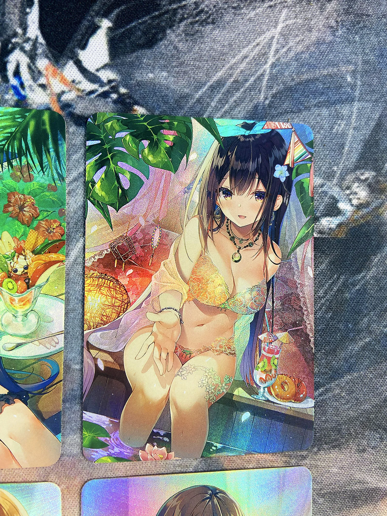 Swimsuit Bikini Refração Sexy Girls Passatempo Colecionáveis Cartões de Jogo Anime Coleção