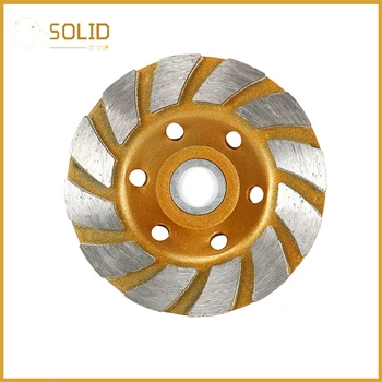 

4 inch Diamond Segment Grinding Wheel Disc Bowl Shape Grinder Cutting Tools for Use On Grinding On Marble, Tile, Hard Material