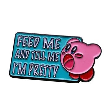 

Kirby Feed Me and Tell Me I'm Pretty Soft Enamel Pin