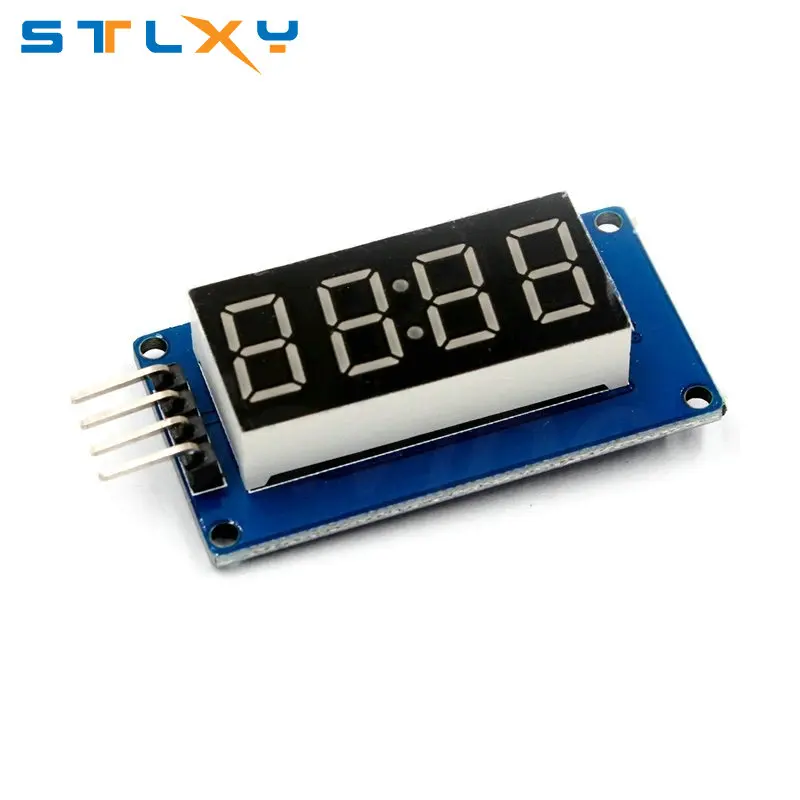 아두이노 7 세그먼트 LED 디스플레이 모듈, TM1637, 4 비트, 0.36 인치 시계, 레드 양극 디지털 튜브, 4 직렬 드라이버 보드 팩