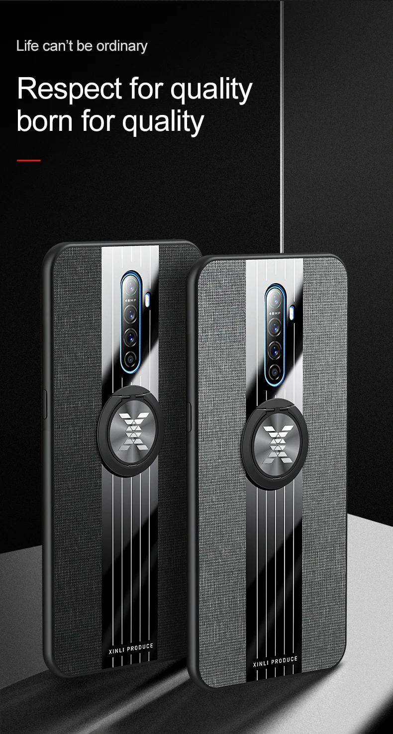 KONSMART чехол для телефона OPPO Realme X2 Pro чехол автомобильный держатель с кольцом на палец благородный противоударный защитный чехол для Realme X2 Pro