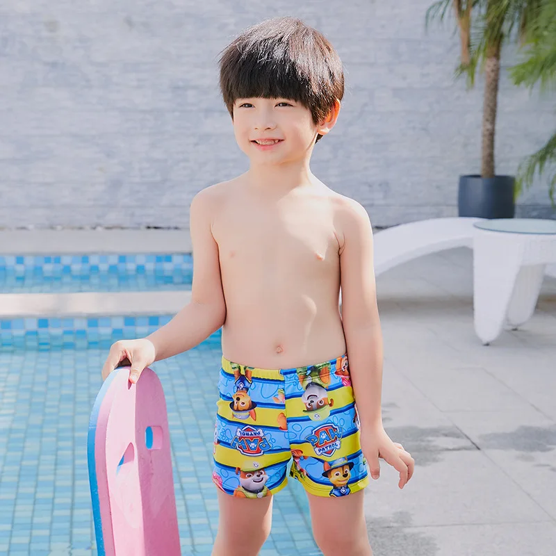 

2019 New Style Cartoon Want Team Small CHILDREN'S Swimming Trunks