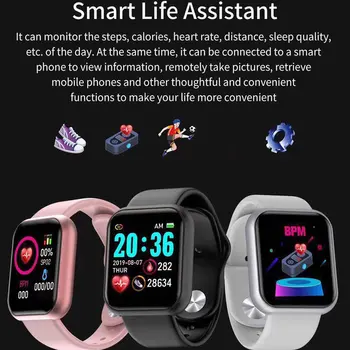 

Y68 Smart Fitness Bracelet Band With Measuring Pressure Pulse Meter Sport Activity Tracker Watch Wristband