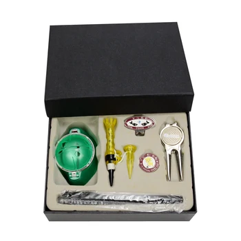 

Golfer Gift Set Alignment Tool Marker Pen Divot Tool Tees Ball Marker