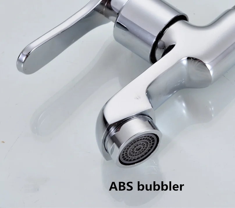 G1/2 European Brass Mop Pool Faucet, Wall Mounted Single Cold Kitchen Balcony Bathroom Tap Creative Modeling Plating Bibcock