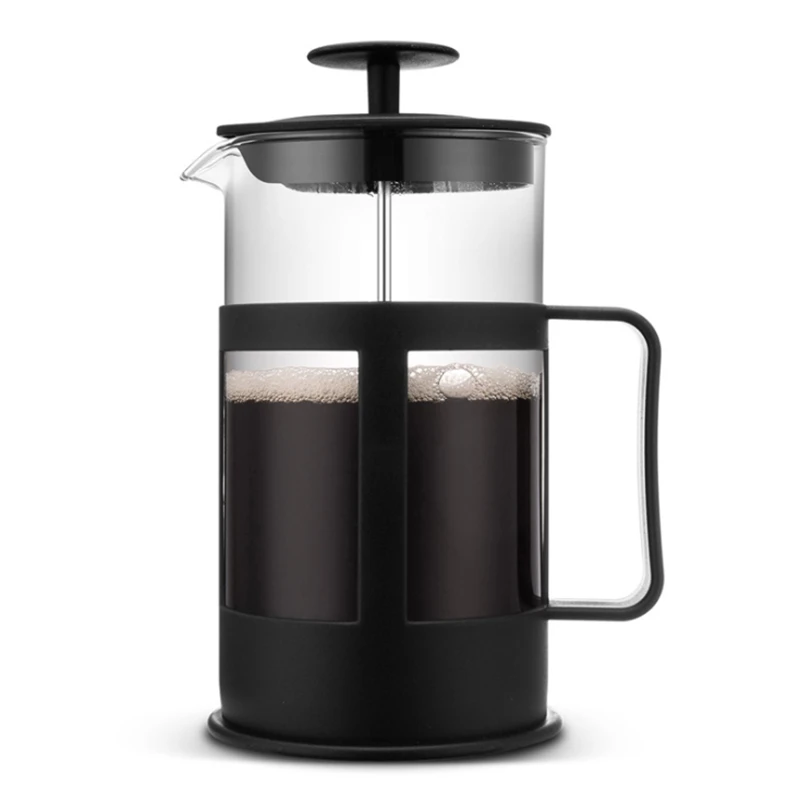French Press Coffee & Tea Maker 12Oz, Thickened Borosilicate Glass Coffee Press Rust-Free and Dishwasher Safe Retail coffee maker french press coffee press coffee press