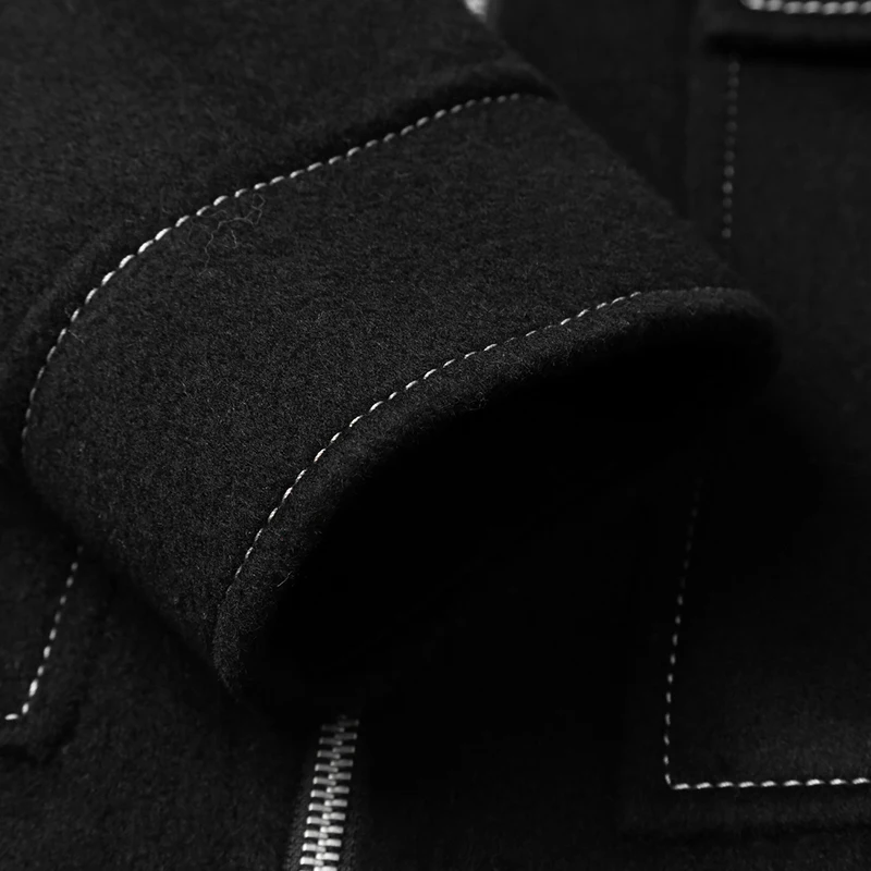 2020 브랜드 재킷 겨울 모직 코트 남성 Casaco Masculino 한국 패션 따뜻한 짧은 모직 코트 가을 천 Hiver 81Z8801