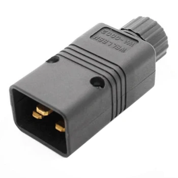 

UPS Power IEC Male C20 Plug Power Cord Cable Plug Rewirable 16A / 250V Useful
