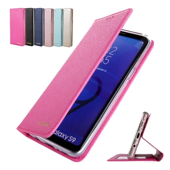 

Silk Leather Wallet Case For iPhone 6S 6S Plus 7 8 8 Plus XS XR 11 Pro 11 Pro Max Phone Cover With Magnet Card Holder Flip Coque