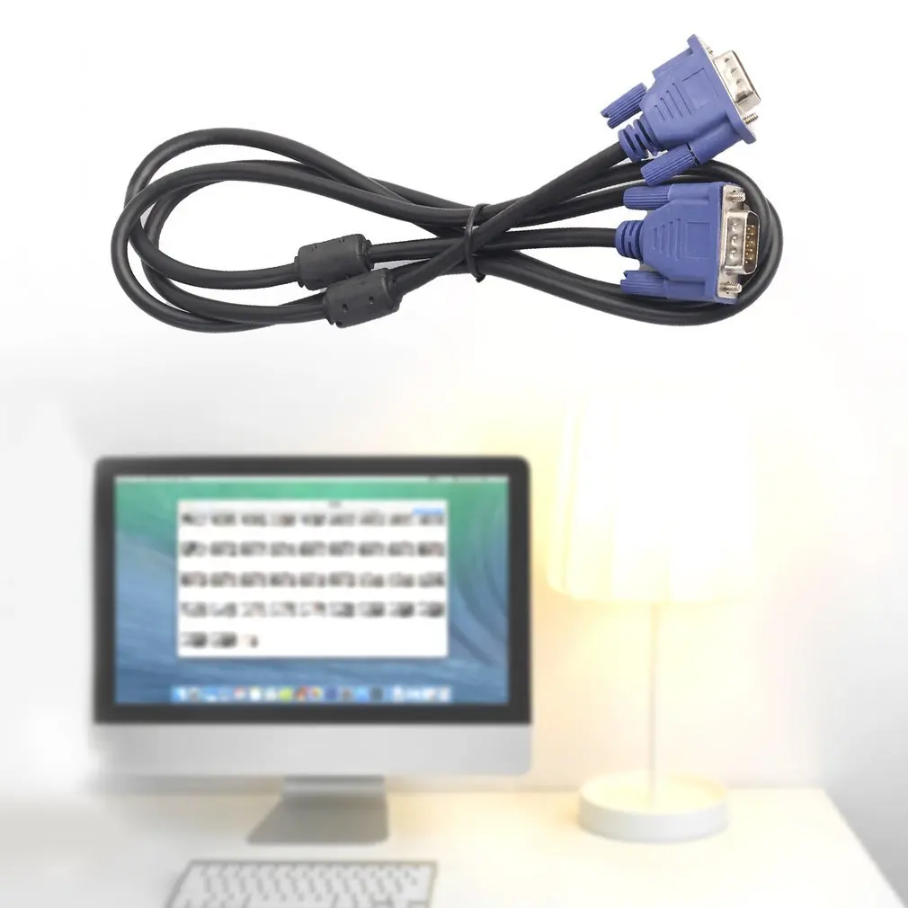 REXLIS VGA кабель HD 15 Pin мужчин и Удлинительный шнур для компьютера ПК ноутбук