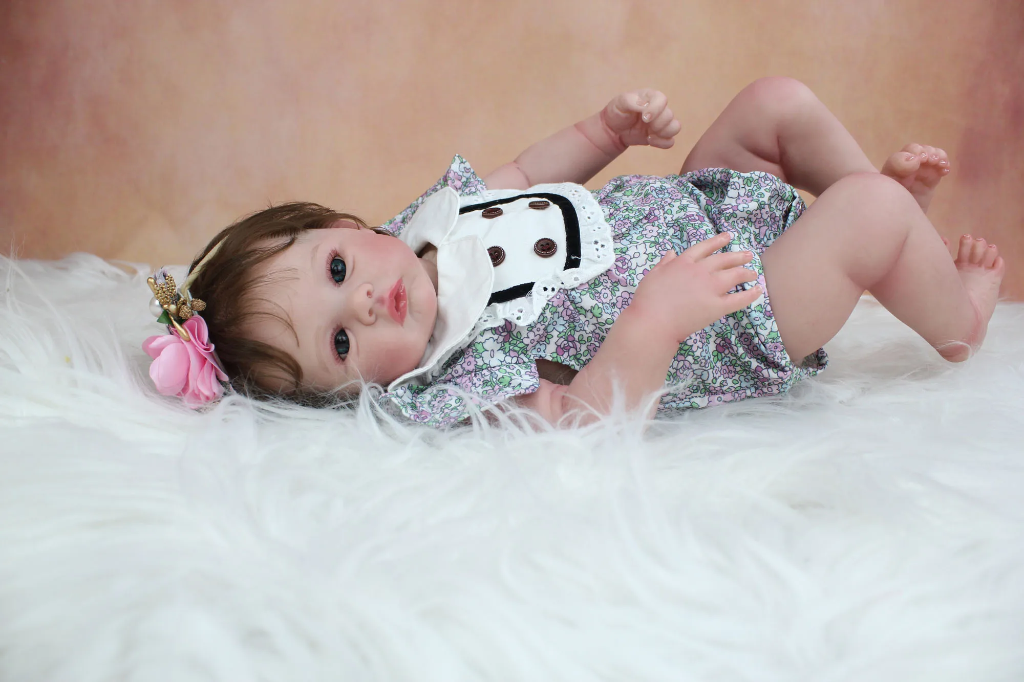Reborn Baby Dolls, 18Inch Realistic Real Life Baby Dolls Girl Cute Soft