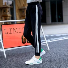 [] Новинка года; Стильные повседневные брюки для больших мальчиков; тонкие спортивные брюки для девочек; сезон весна-осень; Детские повседневные брюки