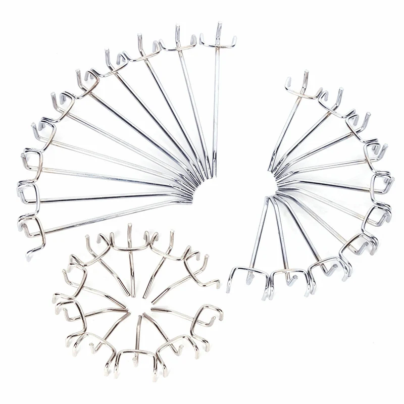 

2020 New Arrival 10pcs 5/10/15cm Storage Pegboard Hooks Assortment Organizing Hanger Clothes-rack With High Quality