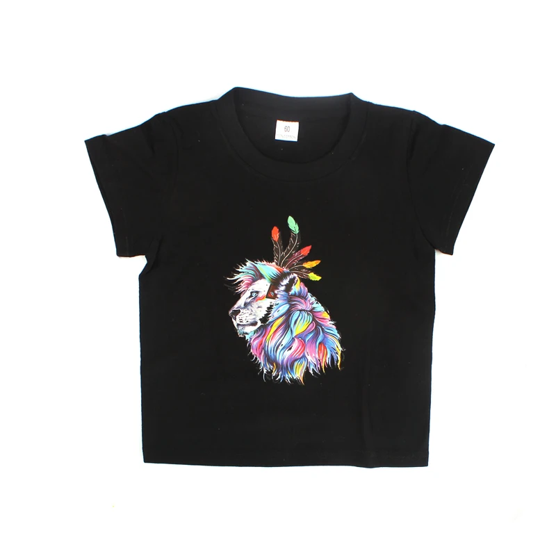 Boys Girls Cotton T-Shirt Lion King Cartoon Funny T shirt Children Short Sleeve Summer Tops Kids Owl Print Tee Clothes (9)