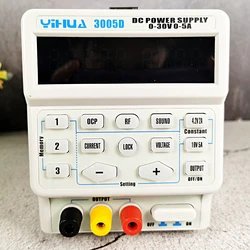 YIHUA – alimentation électrique de laboratoire réglable, 150W 3005D 5A 30V DC, contrôle de programme numérique, commutation 