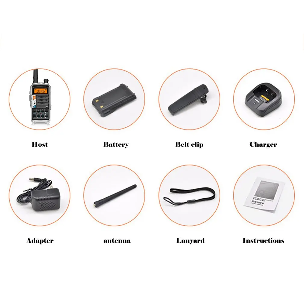 

2019 BaoFeng UV-S9 High Power 8Watts Portable Walkie Talkie 10km Long Range CB Radio Transceiver For Hunt Forest City Upgrade 5R