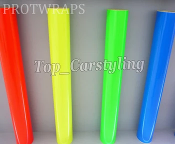 

Various Colors Fluorescent Vinyl Self Adhesive Backed Die Cut Decal Plotter Sign Sticker Film PROTWRAPS size 1x30m Roll 98ft