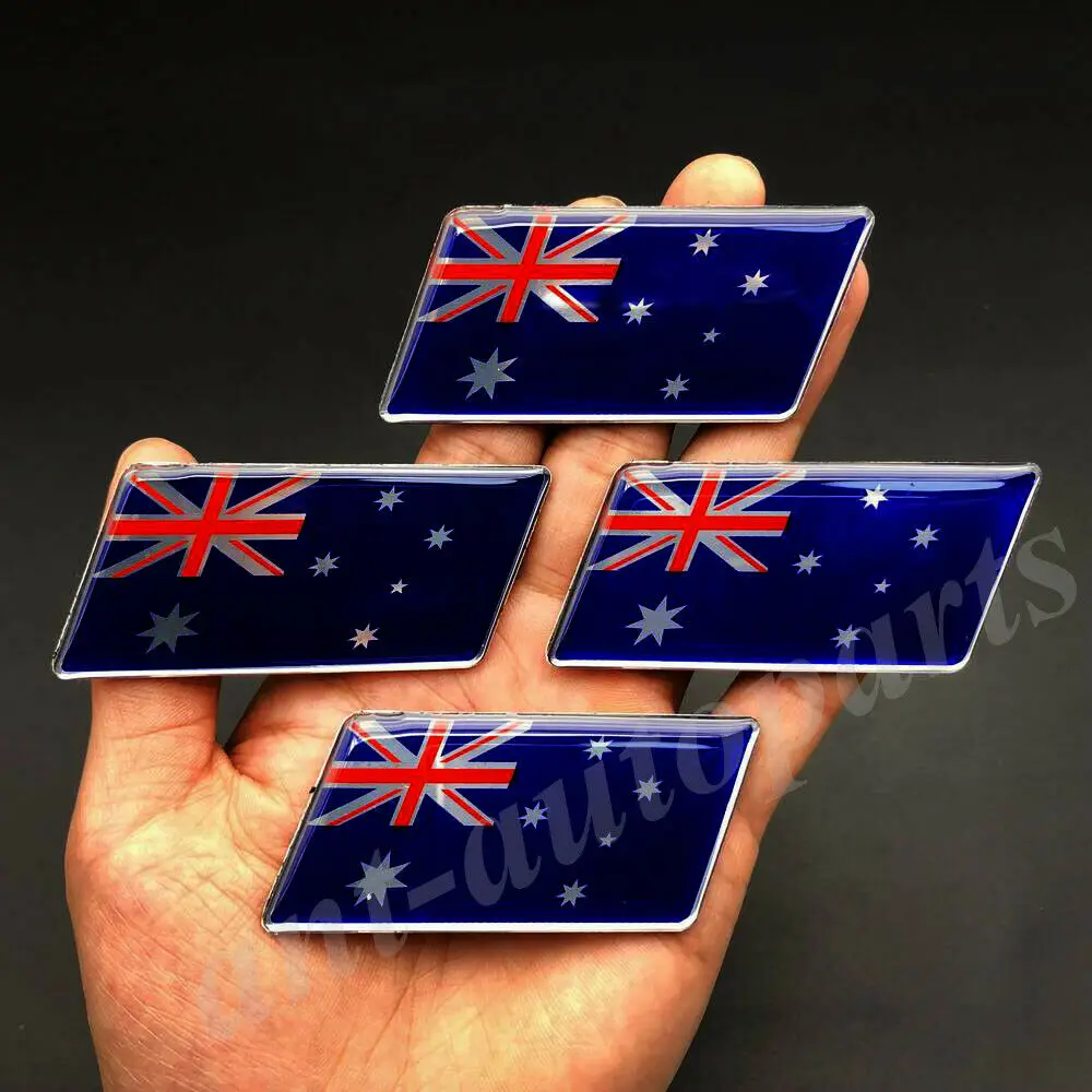 

4x Australia Australian Flag Car Fender Emblem Badge Motorcycle Fairing Sticker