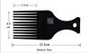 Salon Use 3 Size Black African American Pick Comb Hair Combs Afro Hair Comb For Hairdressing Styling Tools DIY Hair Tool LZN0037 5