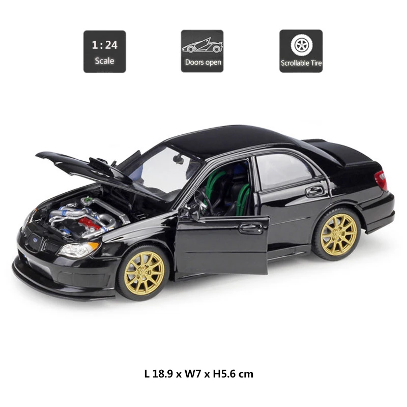 Весы HOMMAT Welly 1:24 Автомобили Subaru Impreza Wrx STI металлическая модель литье под давлением