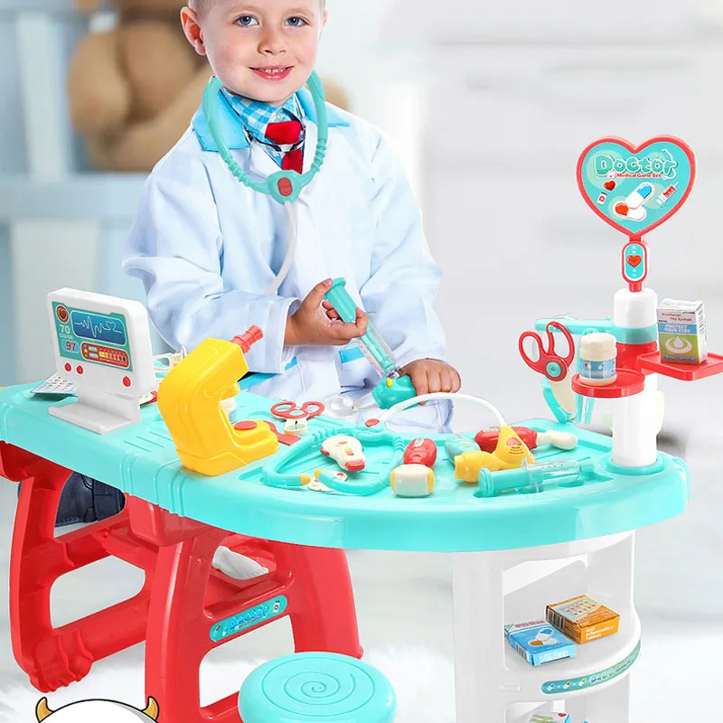 Infant Shining Doctor Play Set Toy Children's Doctor Medical Station Children's Play Toys Stethoscope Kid Toys Kids Doctor Set