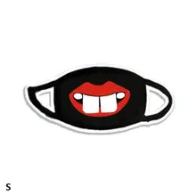 Черная маска с выражением лица, экспрессия, хлопок, бутик, толстая маска, медведь, нос, животное, мультяшная маска, индивидуальная экспрессия, маска для лица