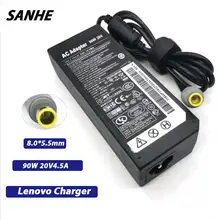 20V 4.5A 90 Вт замена AC Мощность адаптер Зарядное устройство для lenovo Thinkpad E420 E430 T61 T60p Z60T T R61E SL400 T61 X61 X61 X200 T410