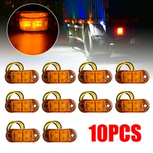 *#Best Price 10pcs Truck Side Light Amber 2LED 10V 30V Oval Car Trailer Truck Side Marker Light Clearance Signal Lamp *#Best Price 10pcs Truck Side Light Amber 2LED 10V 30V Oval Car Trailer Truck Side Marker Light Clearance Signal Lamp