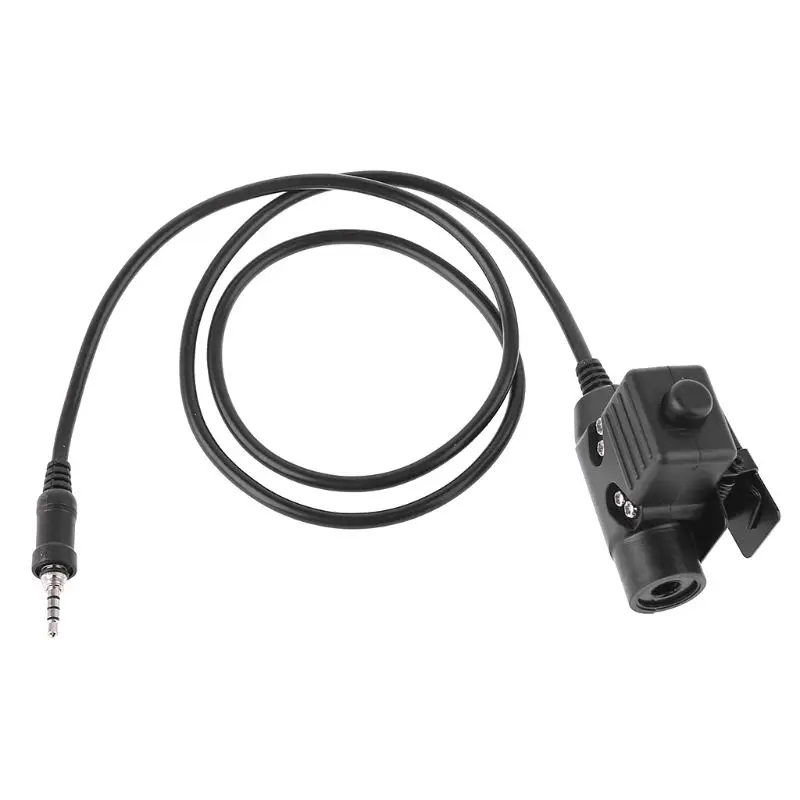 Military Z TActical U94 Headset PTT Plug Adapter Button Switch for VX6R VX7R 4