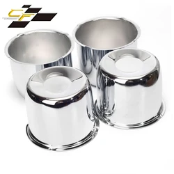 Capuchon central pour remorque/camion, 4 pièces, 109mm, 4.3inPush, pour jantes de camion, alésage de moyeu de 3.7 "de haut, accessoires de voiture, Chrome 