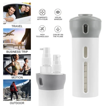 

4-in-1 Travel Bottling Durable Leak-proof Sub-Bottle Portable Bottling For Shampoo, Shower Gel, Shower Gel, Cleanser, Hair Care