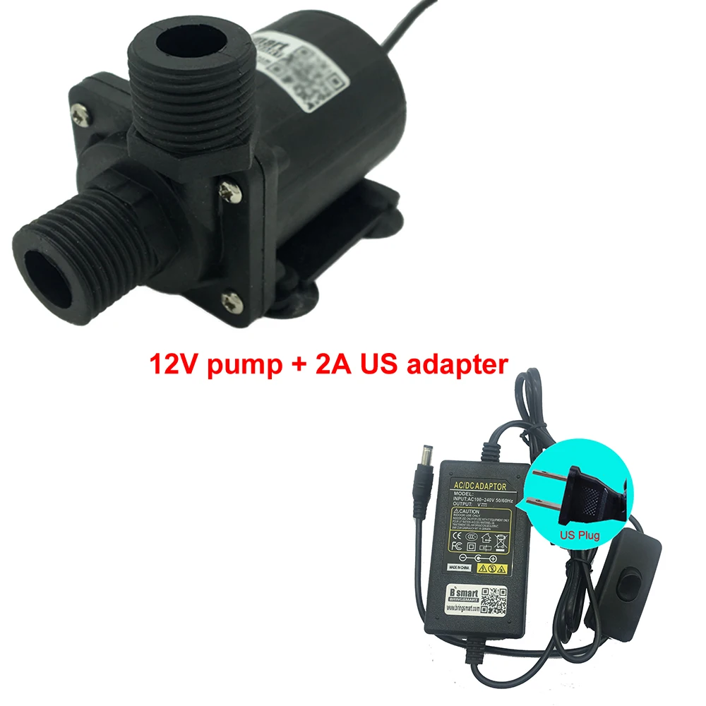 SR800F Мини DC погружной водяной насос 12V рыбы терапии 24V охлаждение циркулирующей воды нагреватель 340-650L/ч бустерный насос отключения звука