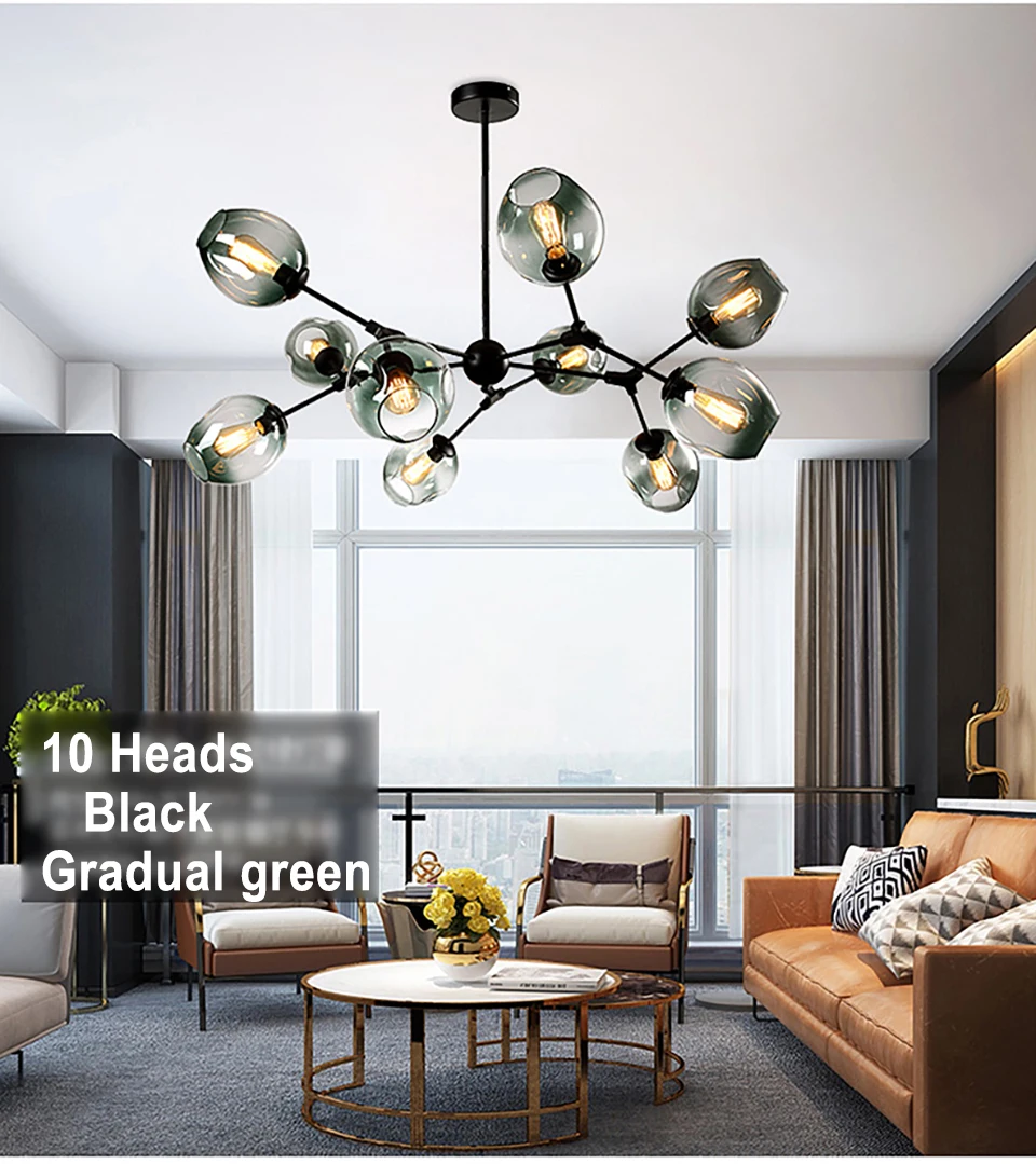 Modern Minimalist Chandelier Home Decoration Dinning Room Hanging Lamps,Restaurant Lighting Creative Living Room Chandeliers