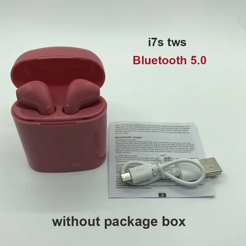 I7s Tws VS i11 i12 i14 i20 tws беспроводные bluetooth-наушники, беспроводная гарнитура, наушники-вкладыши для IPhone, Xiaomi, huawei, наушники - Цвет: Красный
