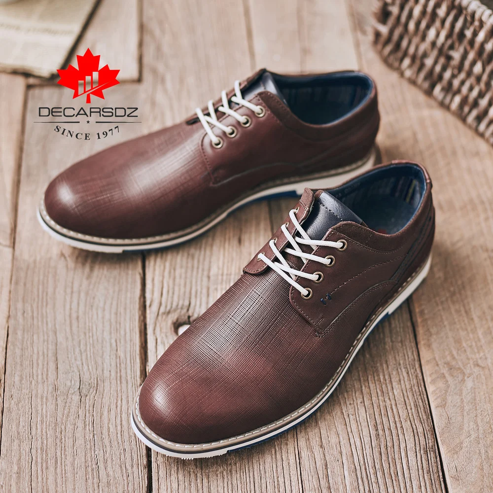 Мужская обувь г. Осенняя модная прогулочная обувь для отдыха, Мужская Брендовая обувь на шнуровке в ковбойском стиле, кожаная обувь с перфорацией типа «броги» Новая мужская повседневная обувь
