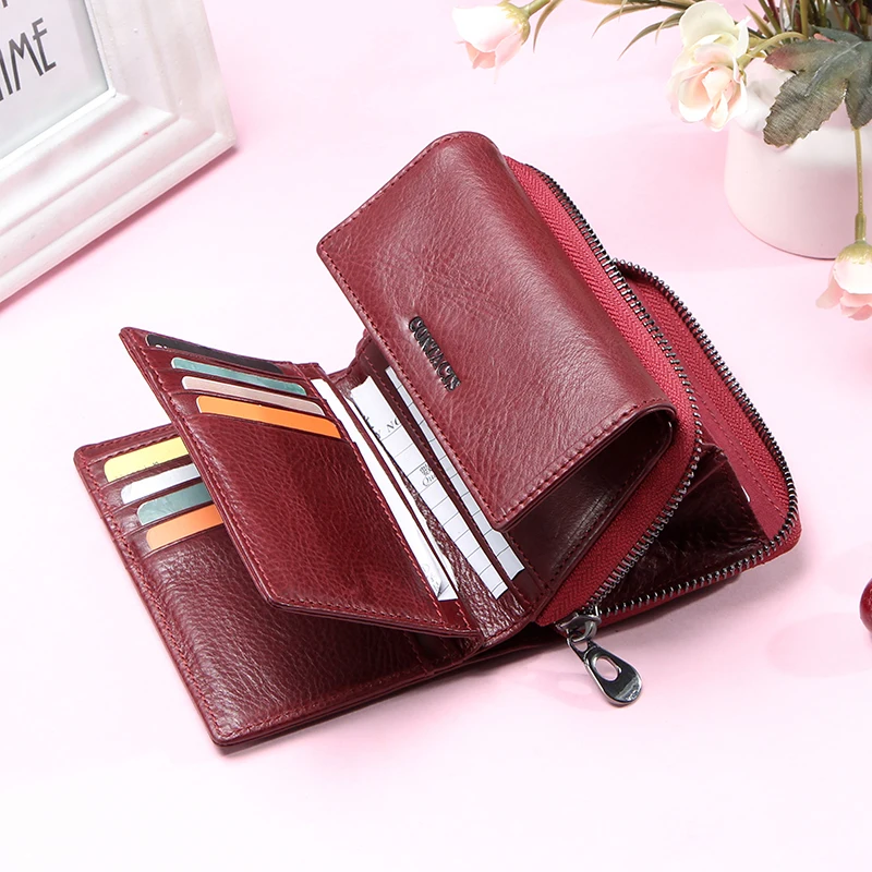 Women's PU Wallet Color Block Zipper Purse Mini Handheld Money Pouch with  Landyard for Outdoor Shopping - Walmart.com