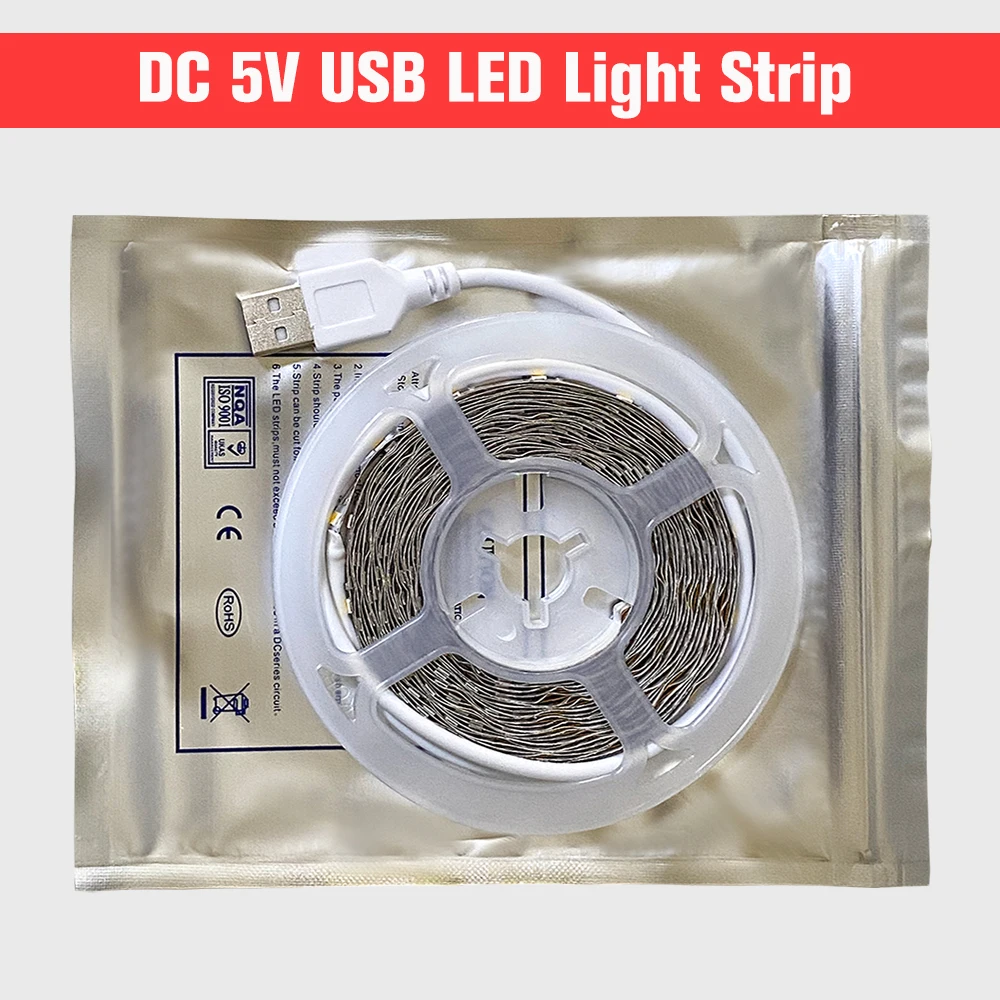 Motion Sensor LED Light Strip Hand Sweep Sensor Dimmable Tape Diode 1M - 5M USB DC 5V SMD 2835 TV Backlight Kitchen Night Lamp