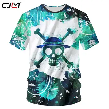 

CJLM 2020 Cool Printing 3d Tshirts Men Funny One Piece Anime T Shirt Casual O Neck Short Sleeve Tees Shirts Unisex Summer Top