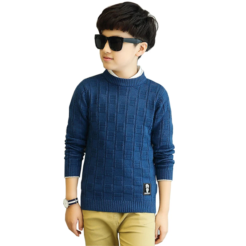 

2019 Autumn Winter Children's Clothing Boy's Clothes Pullover Sweater Cotton Keep Warm Boy Sweater Thicker LZ066