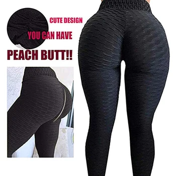 

OPHAX Elastic Yoga Sexy Women Anti-Cellulite Compression Leggings Slim Fit Butt Lift Oppressing Mesh Fat Burner For Weight Loss