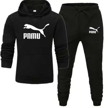 

Casual Tracksuit Men 2 Pieces Sets Hooded Sweatshirts Spring Men's Clothes Pullover Hoodies Pants Suit Ropa Hombre Plus Size