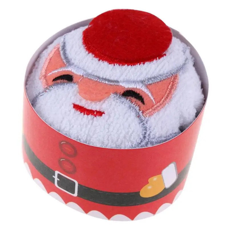 Кекс хлопковые полотенца Санта Клаус/Рождественская елка Снеговик Подарки На Рождество 30x30 см